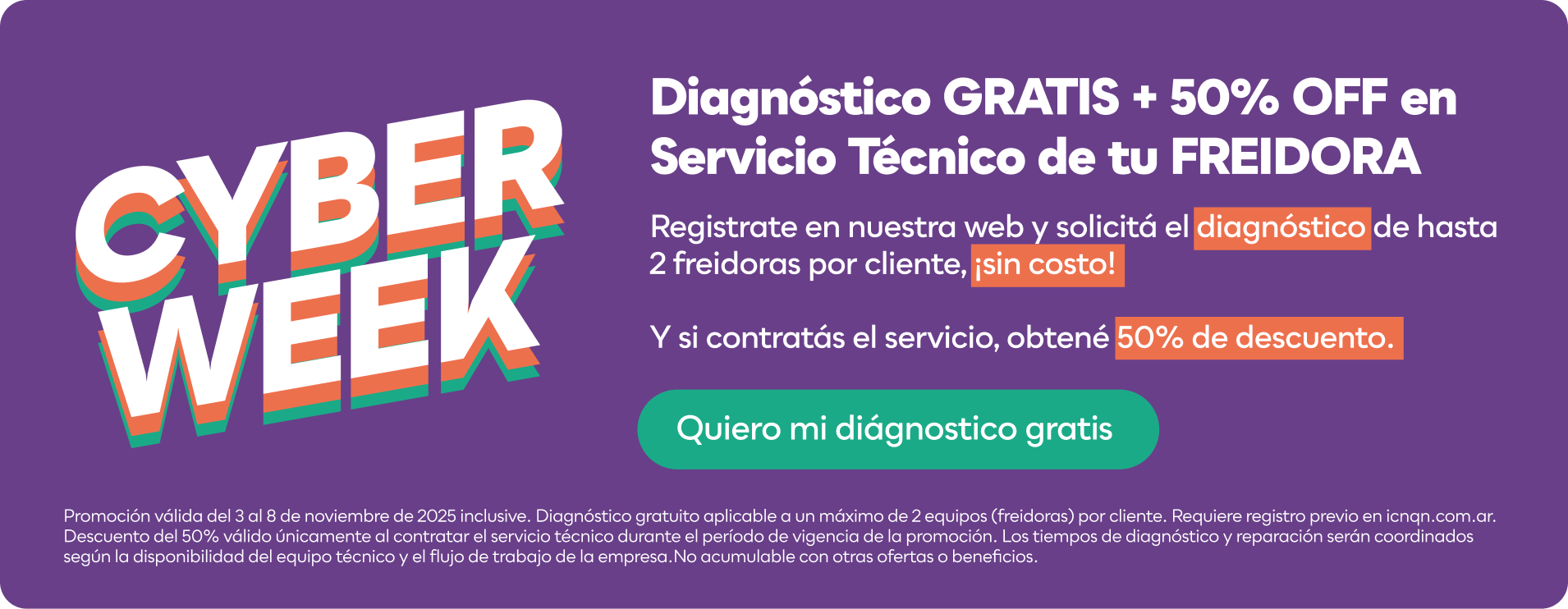 CyberWeek Servicio Tcnico Freidoras
