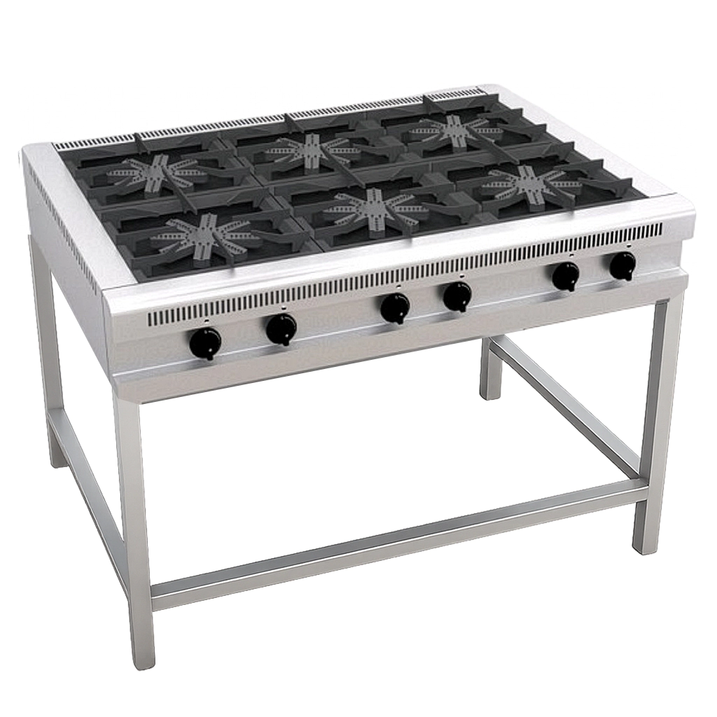 ANAFE POYIN 6 Hornallas MASTER AG-120 Sin BASE