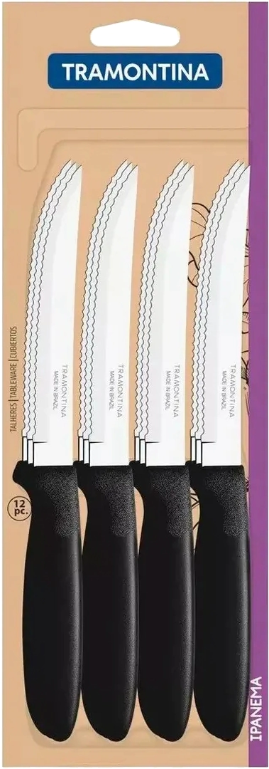 CUCHILLO IPANEMA MESA * 12 23360/905 NEGRO   