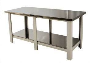 MESA DE TRABAJO 2400 MM ACERO NUSELUJ