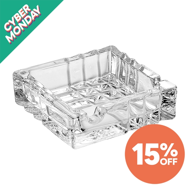 CENICERO VIDRIO DUEMILA CUADRADO - CC 22333119